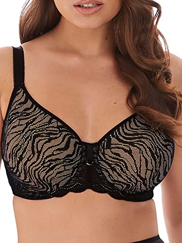 Fantasie レディース インプレッション アンダーワイヤー成形ブラ Jフック付き ブラック 40FF