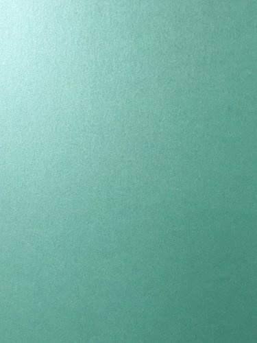 Cardstock Warehouse Lagoon Green Stardream メタリックカード用紙用紙 8.5 x 11インチ 105ポンド / 284 GSM カバー 25枚