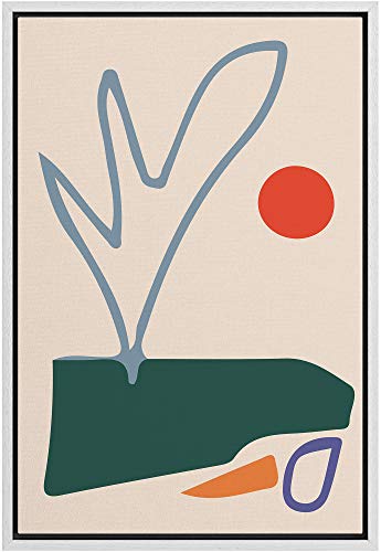 IDEA4WALL 額入りキャンバスウォールアート リビングルーム ベッドルーム イラスト キャンバスプリント モダンなホームデコレーション用 すぐに掛けられます - 16インチ x 24インチ