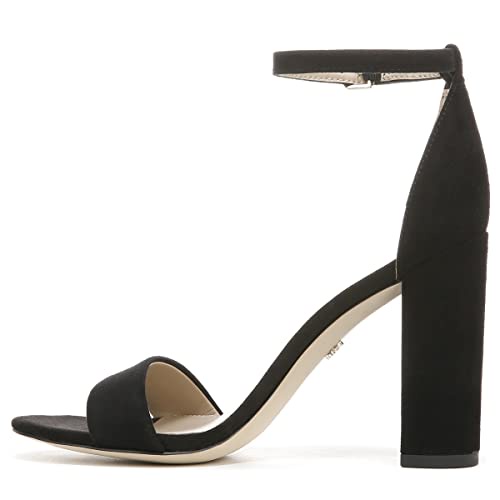 Sam Edelman レディース ヤロブロックヒールサンダル, ブラックスエード, 12