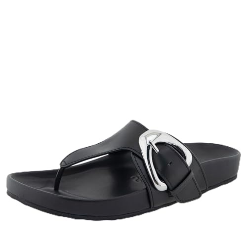 Aerosoles レディース Lloyd ビーチサンダル, ブラックレザー, 9.5