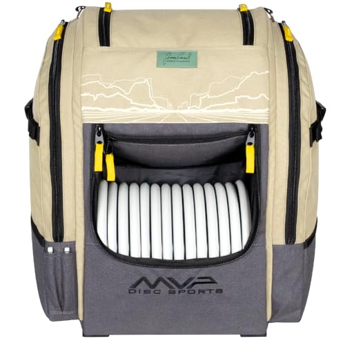 MVP Disc Sports James Conrad Voyager バックパック ディスクゴルフバッグ (カーキ)