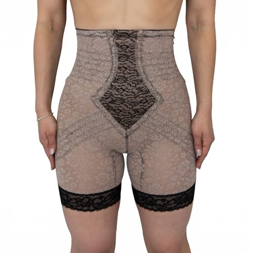 Rago レディース ハイウエスト ロングレッグシェイパー, モカ/ブラック。, S/26