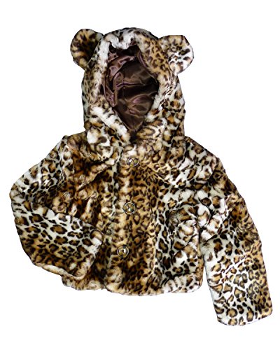 Lillyパトリシア・ブラウンLeopard Fauxファーフード付きジャケット カラー: ブラウン