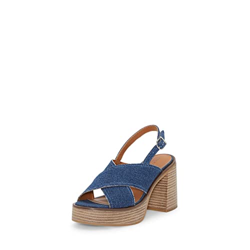 Lucky Brand レディース Delmie バックストラップ ハイヒール サンダル ヒール, ミディアム, 7.5