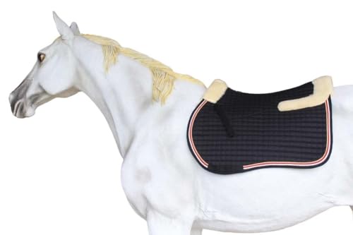 CHALLENGER 馬 英語 キルト 多目的フリース 快適サドルパッド ブラック 72TS36BK