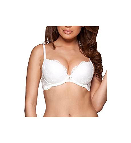 Gossard Superboost Lace White Padded Plunge Bra 7711 42C