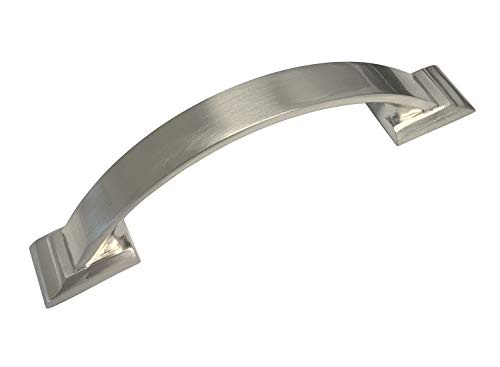 サテンニッケル 3インチ キッチン 食器棚 家具 キャビネット ハードウェア 引き出し ドレッサー ハンドル プル 9349 76mm 50 PC EBD-SN-9349-76