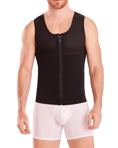 Shape Concept Fajas Colombianas para Hombres メンズ ガードル 高圧縮 ガーメン シェイプウェア ボディシェイパー 男性用 SCHO063 US サイズ: X-Large カラー: ブラック