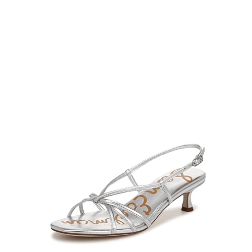 Sam Edelman レディース クレッサヒールサンダル, ソフトシルバー, 25.0 cm