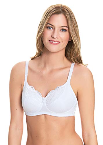 Royce Everyday Olivia White Wirefree Pocketed Bra 1089 32D UK