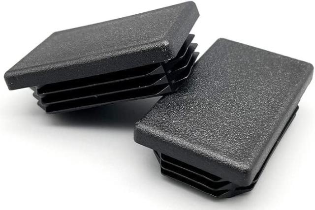 OGC (4パック) - 2 x 4インチ正方形チューブ プラスチックプラグキャップカバーチューブ 丈夫な椅子グライドインサート 仕上げプラグ