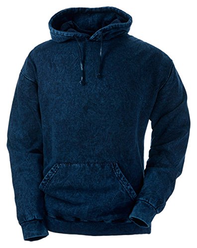 CD8300 CD 8300 VNTG WASH FLC PO HOOD MINERAL NAVY 2XL