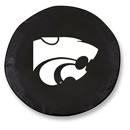 Kansas State Universityタイヤカバーヘッドロゴonてスタイリッシュなブラックビニールでカバーby HBS