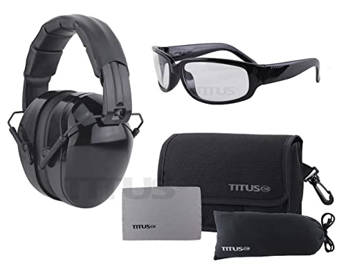 TITUS 安全メガネとイヤーマフコンボ