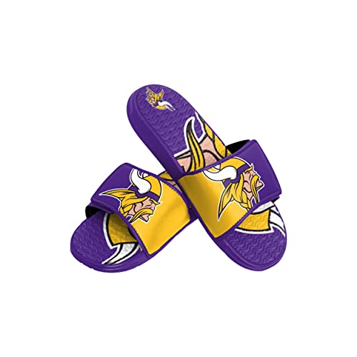 [FOCO] サンダル Nfl Kids Team Colorblock Big Logo Sport Shower Gel Slide Flip Flop Sandals カラーブロックのビッグロゴ。 11-12