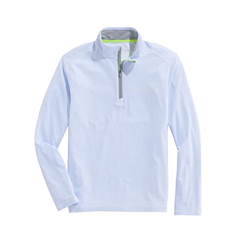 VINEYARD VINES メンズ Sankaty クォータージッププルオーバーセーター, ホワイトキャップ, X-Large