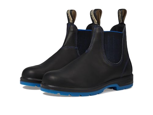 Blundstone クラシックチェルシーブーツ BL2343, ブラック/ブルー/ブラックアウトソール, 10.5 Women/10.5 Men