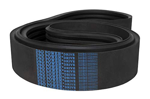 D and D PowerDrive 3/8V1900 Banded V Belt, 3 Number of Band, Rubber