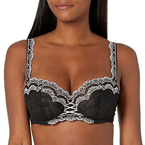 [Aubade] Soleil Nocturne ND14-02 Rose Lunaire Lace Non-Padded Underwired Comfort Half Cup Bra 30E