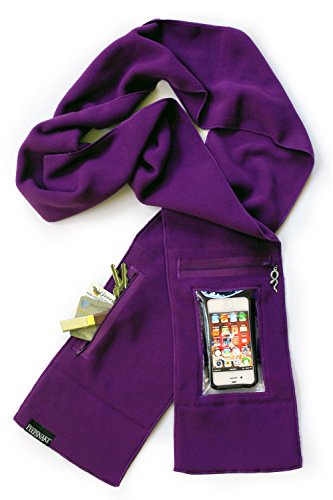 Peepsnake スマートフォンスカーフ クリアタッチポケット バックカメラウィンドウ エクストラポーチ US サイズ: One Size カラー: パープル
