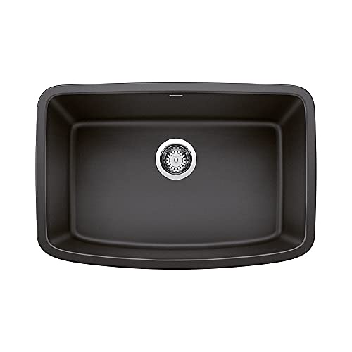 BLANCO 無煙炭 442552 VALEA SILGRANIT シングルボウル アンダーマウント キッチンシンク 27インチ X 18インチ