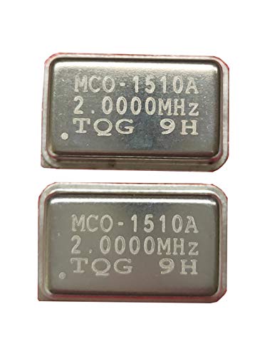 2 MHZ フルカンフットプリントDip14 3V3-5V クリスタル発振器 2個