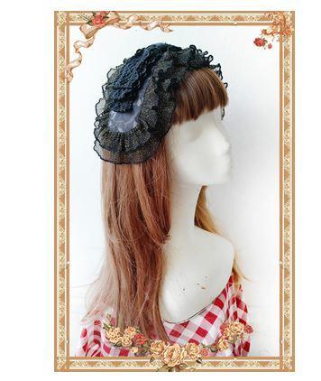 レース ブラック 甘ロリ 上品 ヘアアクセサリ ボリューム ヘアバンド ロリータ ファッション雑貨 フリル かわいい かわいい フェミの通販はau Pay マーケット Hhcストア