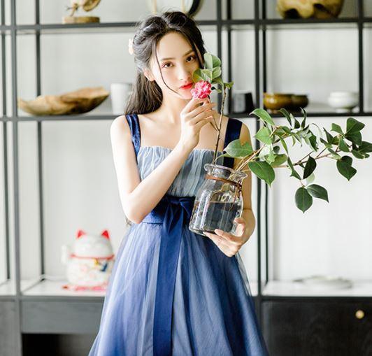 ワンピース お姫様 ひざ丈 ふわふわ レディース チュール ノースリーブ リボン ミディアム ドレス セミロリータの通販はau Pay マーケット Hhcストア