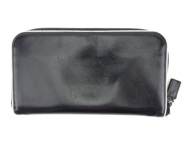 プラダ 長財布 ラウンドファスナー 財布 ロゴ 中古