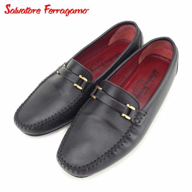 美品 Salvatore Ferragamo ガンチーニ ローファー 5 サルヴァトーレ フェラガモ ローファー ドライビングシューズ