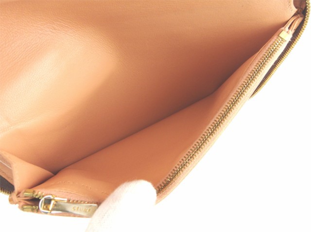 CELINE 長財布 ピンク ベージュ バイカラー ラウンドジップ 突きつめ CELINE 長財布 ピンク ベージュ バイカラー ラウンドジップ 突きつめ