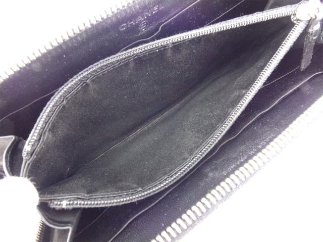 シャネル 長財布 ラウンドファスナー ニュートラベルライン 中古