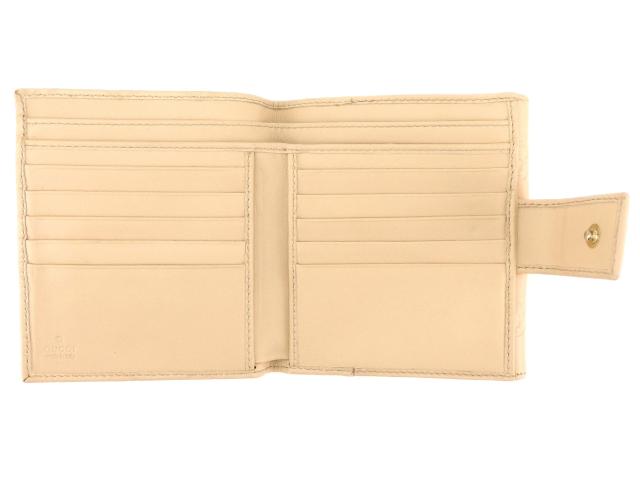 グッチ Wホック 財布 二つ折り ラブリーハート グッチシマ 中古
