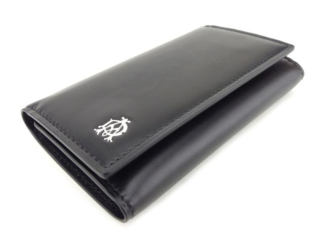 ダンヒル　６連キーケース　未使用品 dunhill ダンヒル 6連キーケース 新品同様 ブラック PVC×レザー