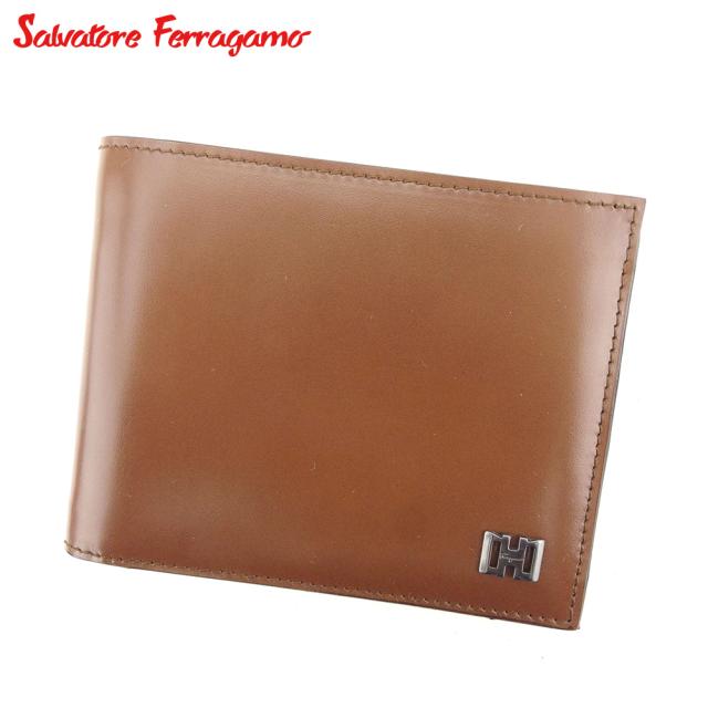 サルヴァトーレ フェラガモ 二つ折り 札入れ 二つ折り 財布 ガンチーニ 中古の通販は 44,328円