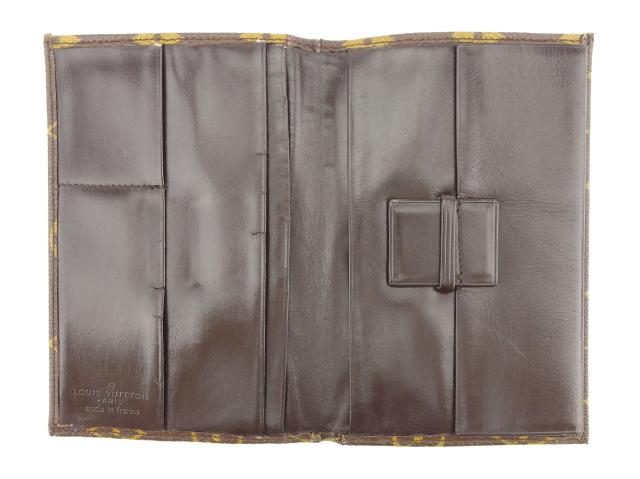 ルイヴィトン ダミエ　二つ折り財布 モノグラム ブラウン 【中古】 ルイ ヴィトン 二つ折り 財布 モノグラム 中古の通販はau PAY