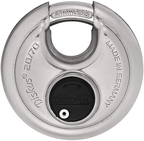 アブス盤形南京錠 Diskus Plus Padlock 20/70 鍵2本付き