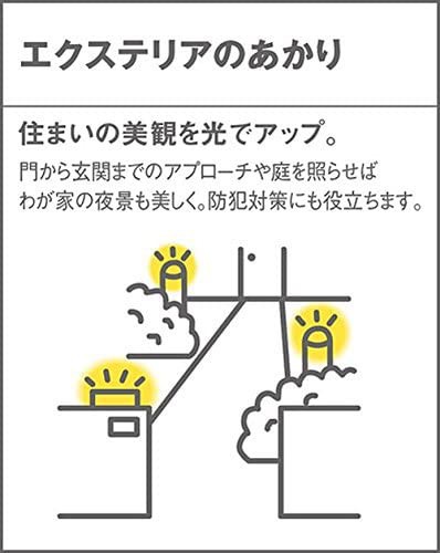 パナソニック(Panasonic) LED ポーチライト 壁直付型 40形 昼白色 LSEW4037LE1
