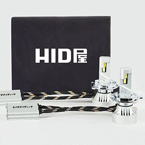 HID屋 LED ヘッドライト H4 Hi/Lo 17880lm 爆光 ホワイト 6500k 車検対応 12V 24V 2本1セット 点灯当時の明るい状態を維持 Mシリーズ (H4の通販は