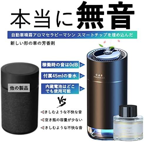 CEENIU 車 アロマディフューザー 超音波霧化 静音 自動ON/OFF