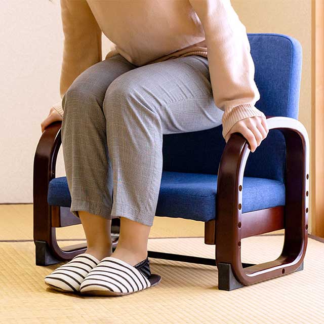 高座椅子　高齢者　らくらく椅子　2個セット 高座椅子 高齢者 立ち座りらくらく座椅子 座敷椅子 コンパクト