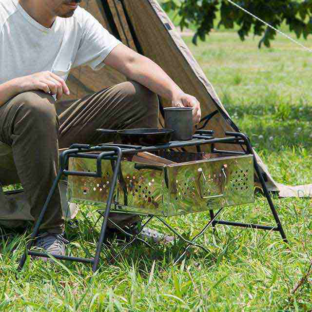 アウトドアテーブル キャンプテーブル グリルスタンド クッカースタンド 焚き火台