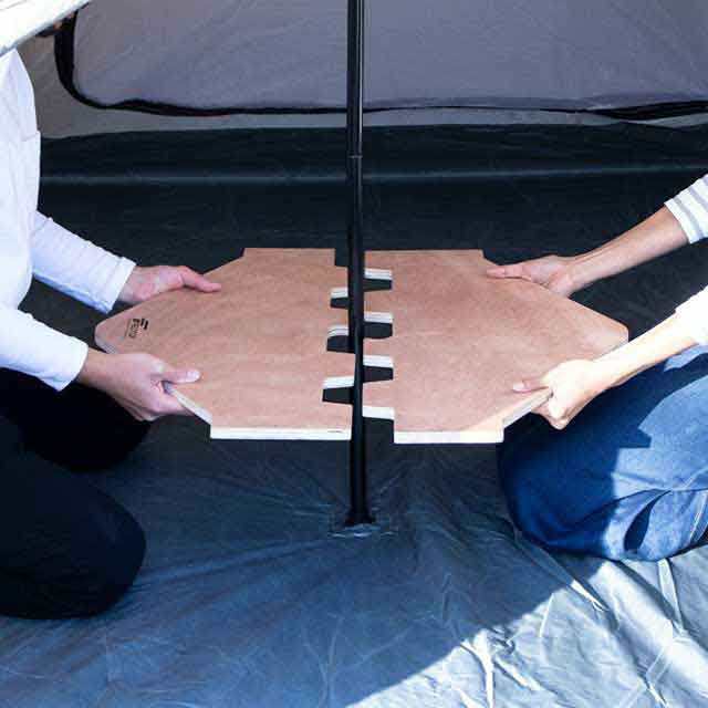 アウトドアテーブル ワンポールテント用 テーブル 幅 70cm 木製