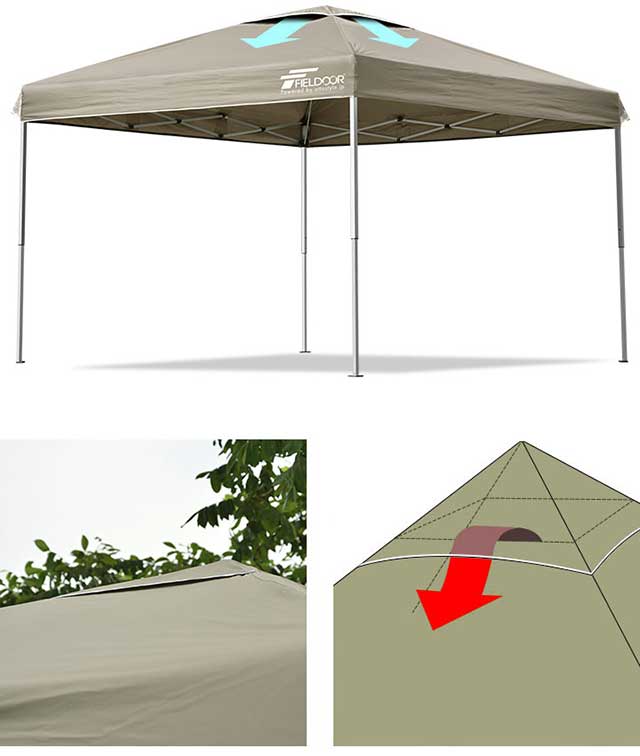タープテント 3m サイドシート1枚付 UV加工 撥水 ワンタッチタープ