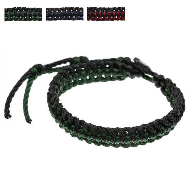 バイカラー ナイロン コード ブレスレット 全3色 ブレスレット カラー シルバー925 ブレス メンズの通販はau Pay マーケット シルバーアクセサリーbinich