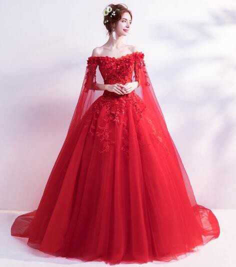 超可愛い カラードレス ウェディングドレス ロングドレス パーティドレス 赤 結婚式 二次会 発表会 演奏会 披露宴 ドレスの通販はau Pay マーケット Global Shop