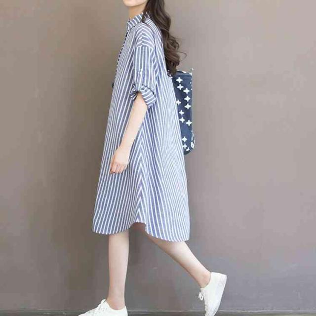 チュニックワンピース きれいめ 膝丈 ストライプ ワンピース シャツワンピース レディース コーディネート S 春 ２way仕様の通販はau Pay マーケット 東京 Com