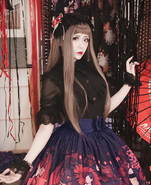 半袖 ロリィタ 和ロリ 黒ロリ ロリータファッション Forest 透け感 Milu ゴスロリ 百鬼夜行シースルーブラウスのみ ロリータの通販はau Pay マーケット Hhcストア 半袖 ロリィタ 和ロリ 黒ロリ ロリータファッション Forest 透け感 Milu ゴスロリ 百鬼夜行シースルーブラウスのみ ロリータの通販はau Pay マーケット Hhcストア