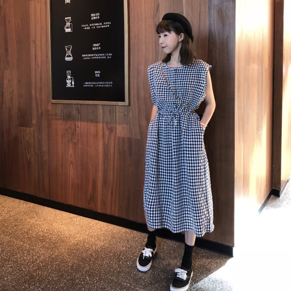 ノースリーブ ドレス ゆったりスタイル レディースワンピース 黒白チェック カジュアル 通勤の通販はau Pay マーケット 東京 Com